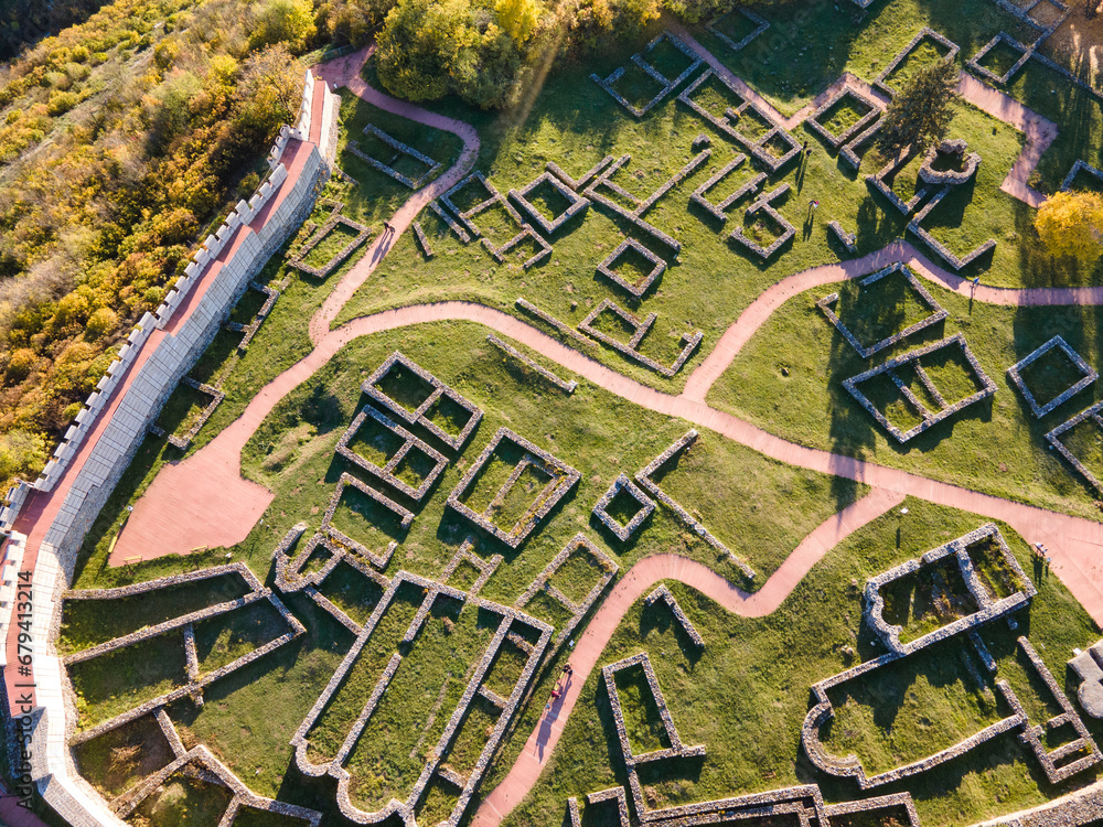 Obraz premium Ruins of the medieval Krakra fortress, Bulgaria