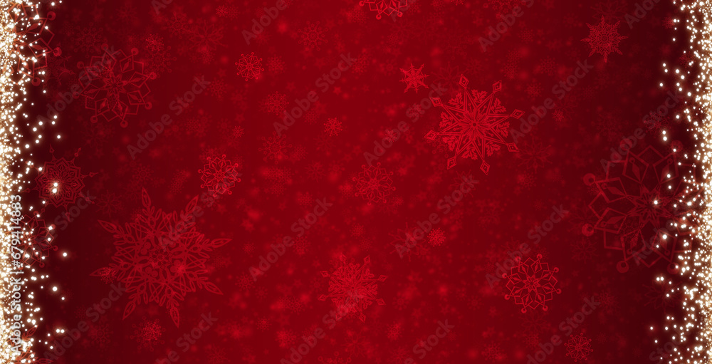 Red Merry Christmas background with blurred lights. Red Merry Christmas background with blurred lights.