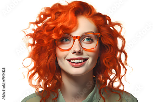 woman with glasses