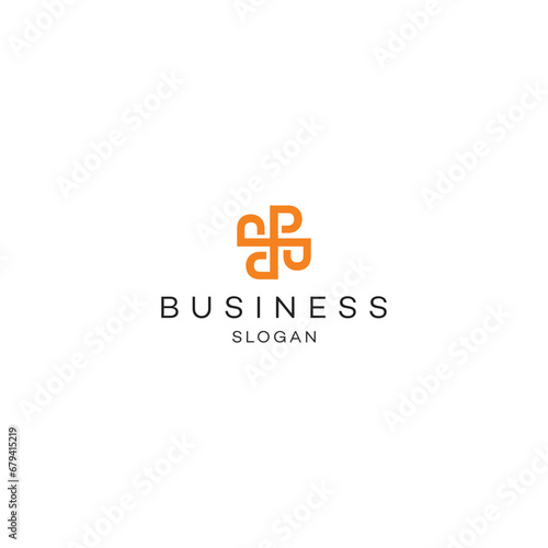 Letter P solution Professional logo design business solution Abstract vector brand flat Icon design vector modern minimal style illustration emblem sign symbol logotype typography
