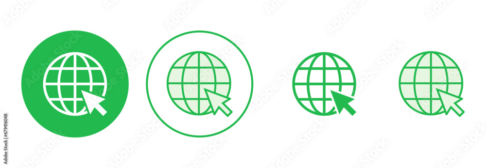 Web icon set. go to web icon. web click icon Web icon set. go to web icon. web click icon