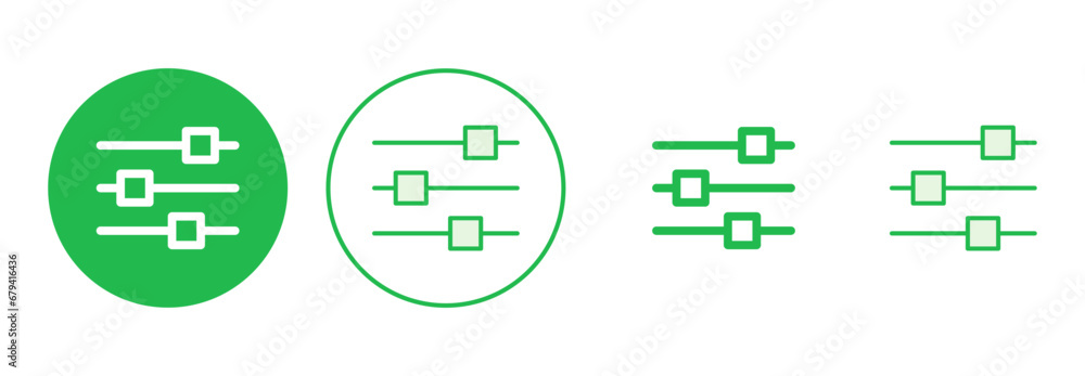 setting Icon set. Cog settings Icon Symbol