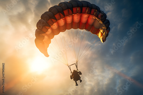 parachute jumper, parachute, special force, parachute jump, skydiving