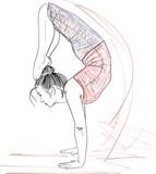 Woman exercise in yoga posture