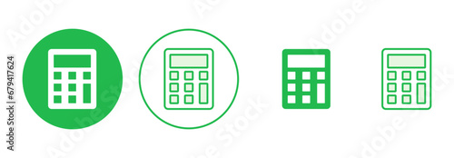 Calculator icon set. Accounting calculator icon. calculator vector