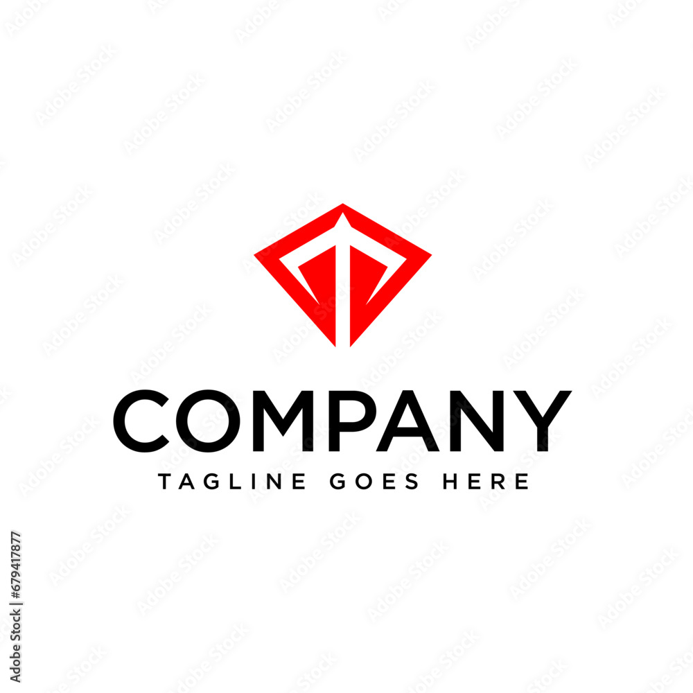 Modern Letter M Shield Logo Design Element Modern Letter M Shield Logo Design Element
