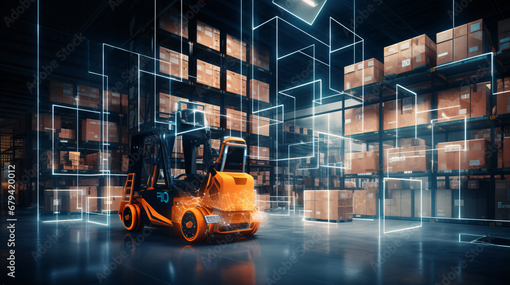 AI-Enhanced Warehouse Logistics: Robotics Revolutionizing Storage with Connected Forklifts and Devices AI-Enhanced Warehouse Logistics: Robotics Revolutionizing Storage with Connected Forklifts and Devices