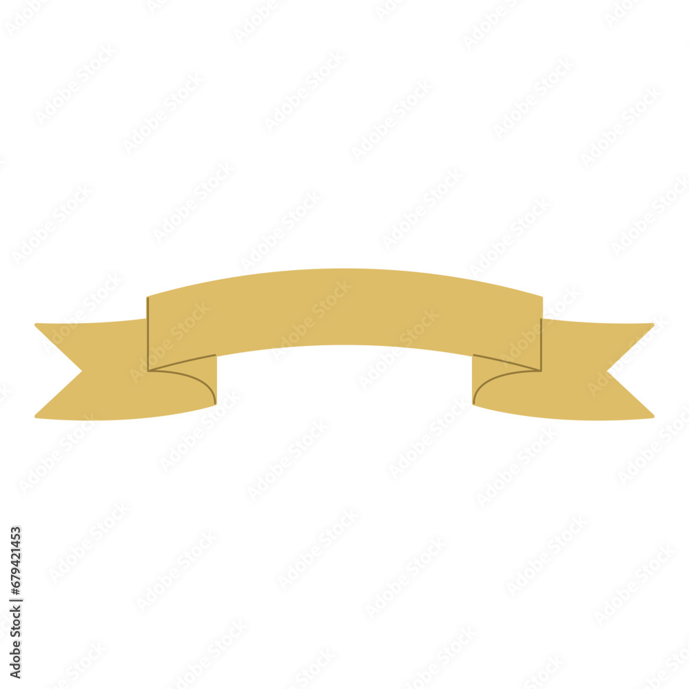 Gold ribbon element. Vector illustration. Suitable for wedding invitation, aesthetic decoration, social media post, banner, promotion, advertising, etc. Gold ribbon element. Vector illustration. Suitable for wedding invitation, aesthetic decoration, social media post, banner, promotion, advertising, etc.