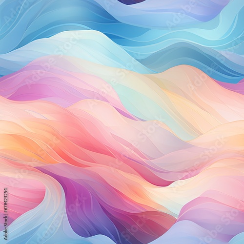 Abstract colorful background with waves with generative ai © Elements