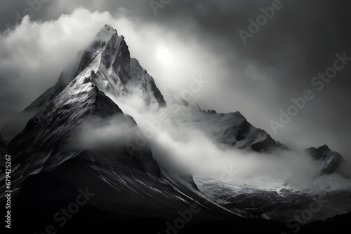 Big himalaya mountain, mountain range, himalaya, huge mountain, roof of the world, huge mountain