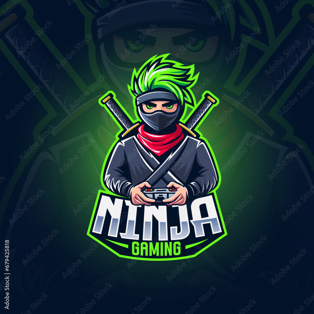 Ninja Mascot Logo.Ninja Logo.Ninja Esports Logo.Ninja Gaming Logo ...