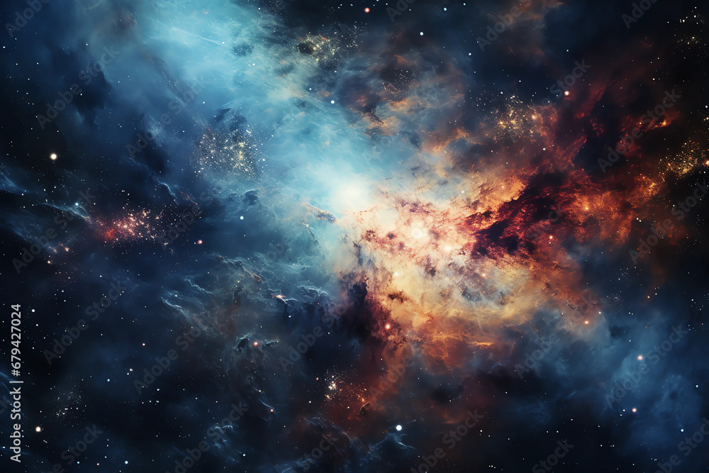 Fototapeta premium space wallpapers celestial space wallpapers, in the style of atmospheric color washes, post processing, hyper-realistic atmospheres, dark turquoise and light red, rubens, colorful dreams, --ar 128:85