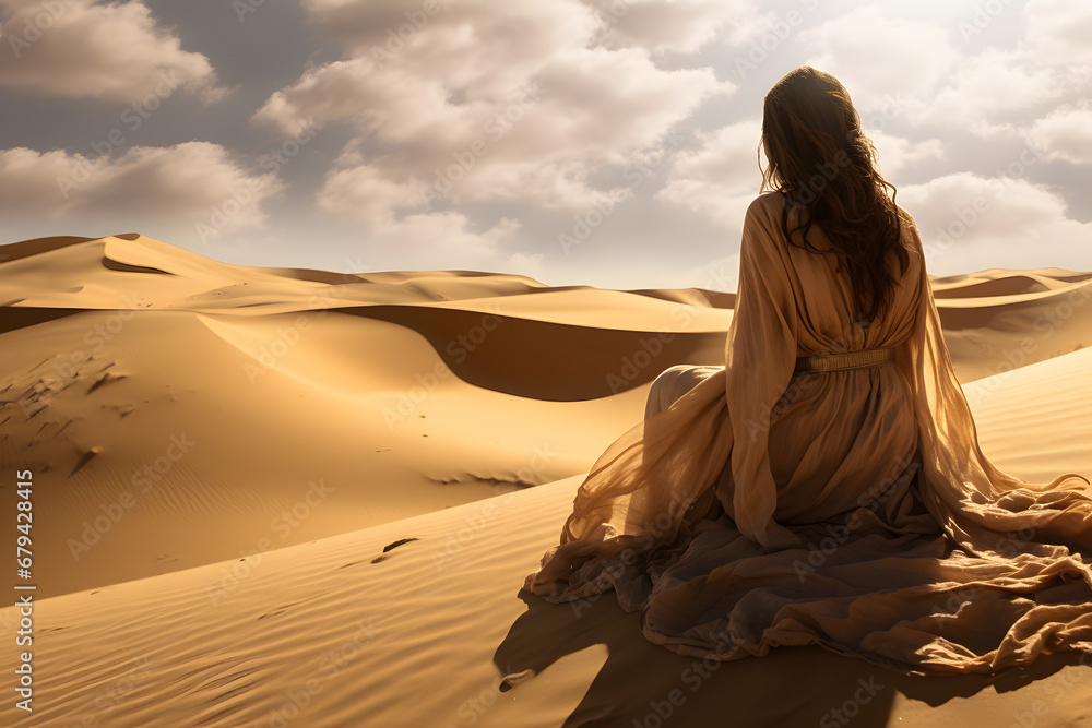 woman in the dunes, woman in desert, desert woman, nomad woman, beautiful desert woman, desert