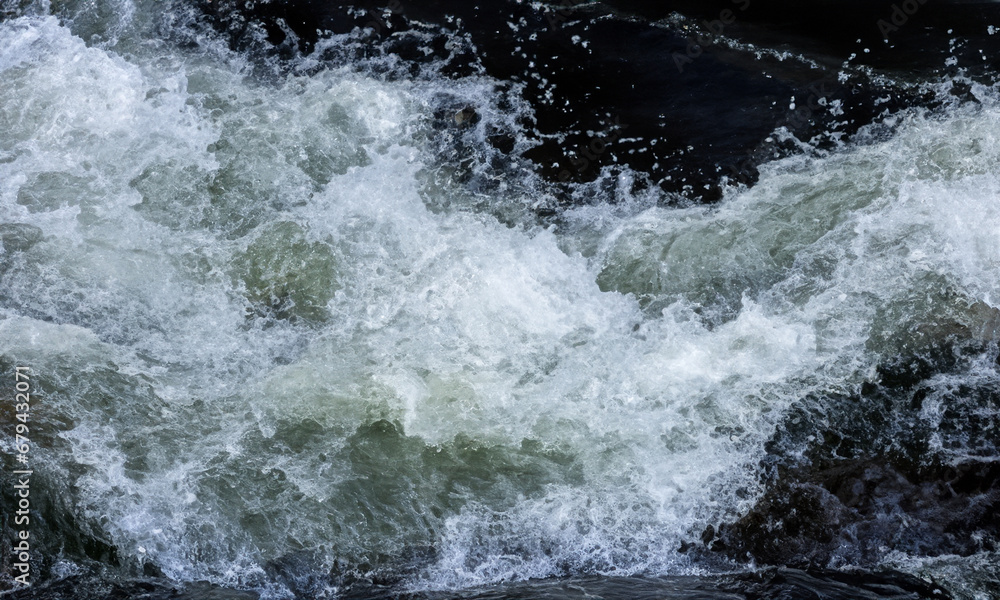 water flowing from a fountain