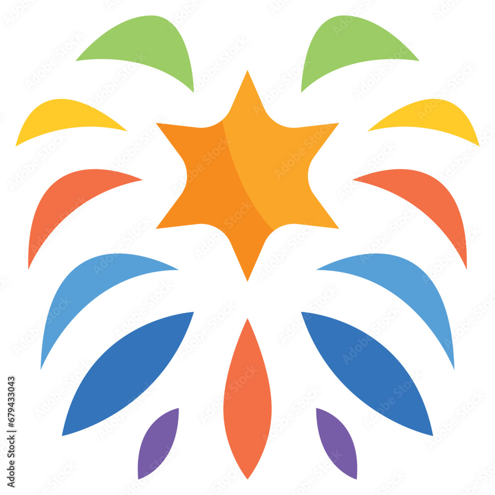 Obraz premium Fireworks Icon
