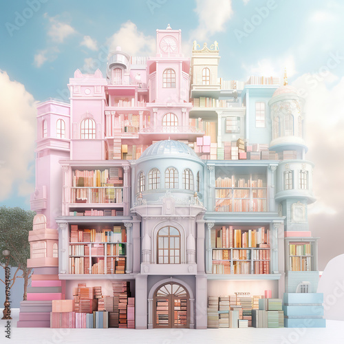 Whimsical Pastel Dreams: A Fairy Tale House © Moon