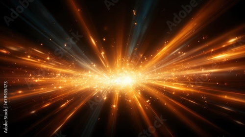 Abstract Sun Burst With Digital Lens Flare, Abstract Background, Effect Background HD For Designer