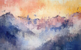 Modern abstract watercolor background, wallpaper, cover design