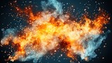 Fire With Sparks Smoke, Abstract Background, Effect Background HD For Designer