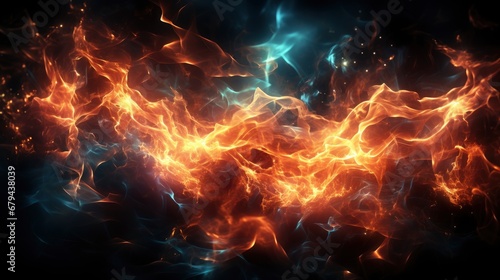 Mystical Blue Fire  Abstract Background  Effect Background HD For Designer