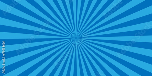 blue sunburst background