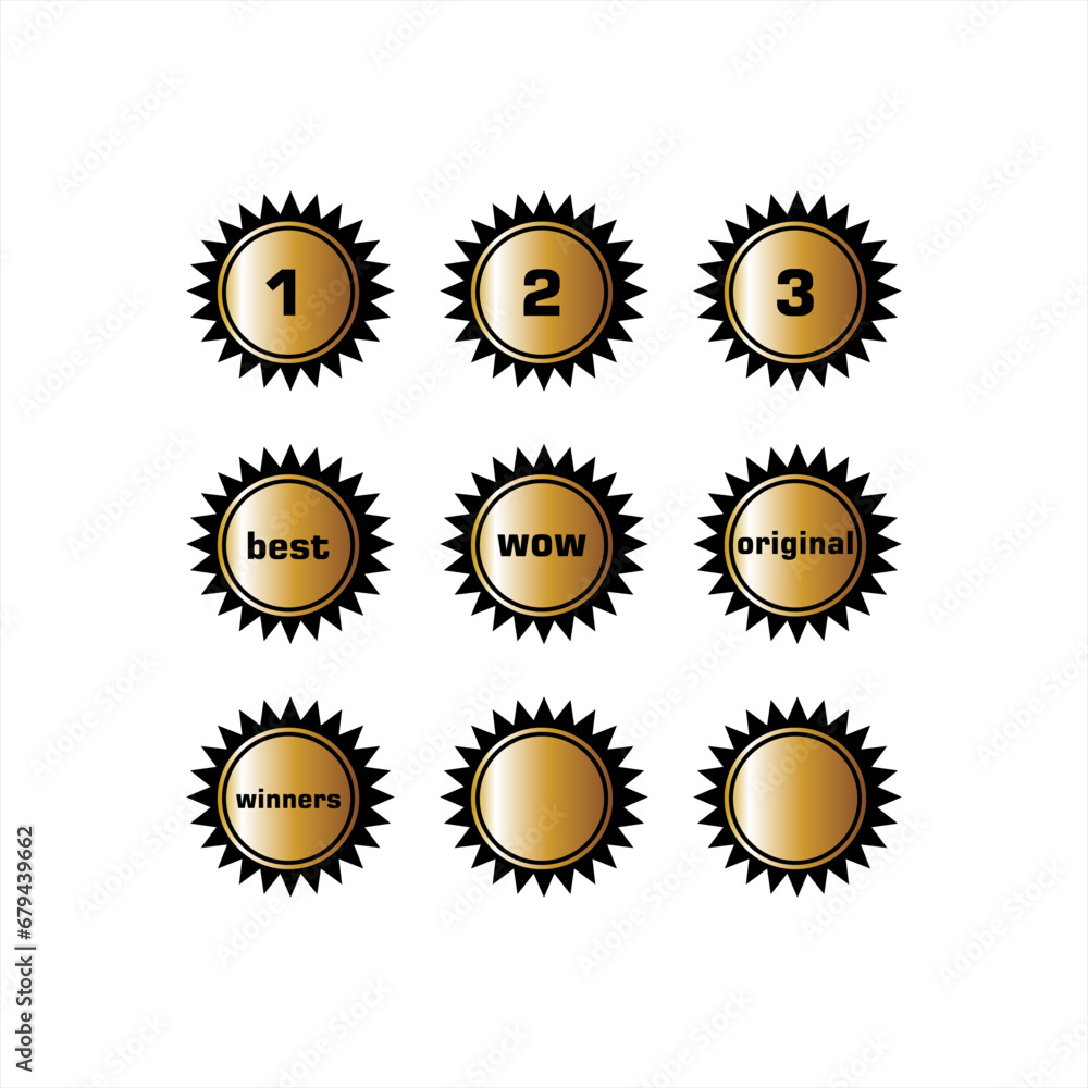 award logo design, vector, symbol, gold, set, champion, original, wow logo design, ranking logo design, winner, success, star, win, medal
award logo design, vector, symbol, gold, set, champion, original, wow logo design, ranking logo design, winner, success, star, win, medal