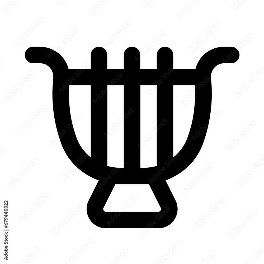 lyre line icon lyre line icon