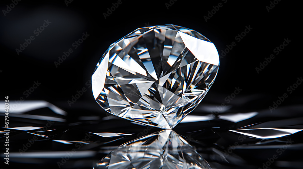 Diamond laying on a clean table Diamond laying on a clean table