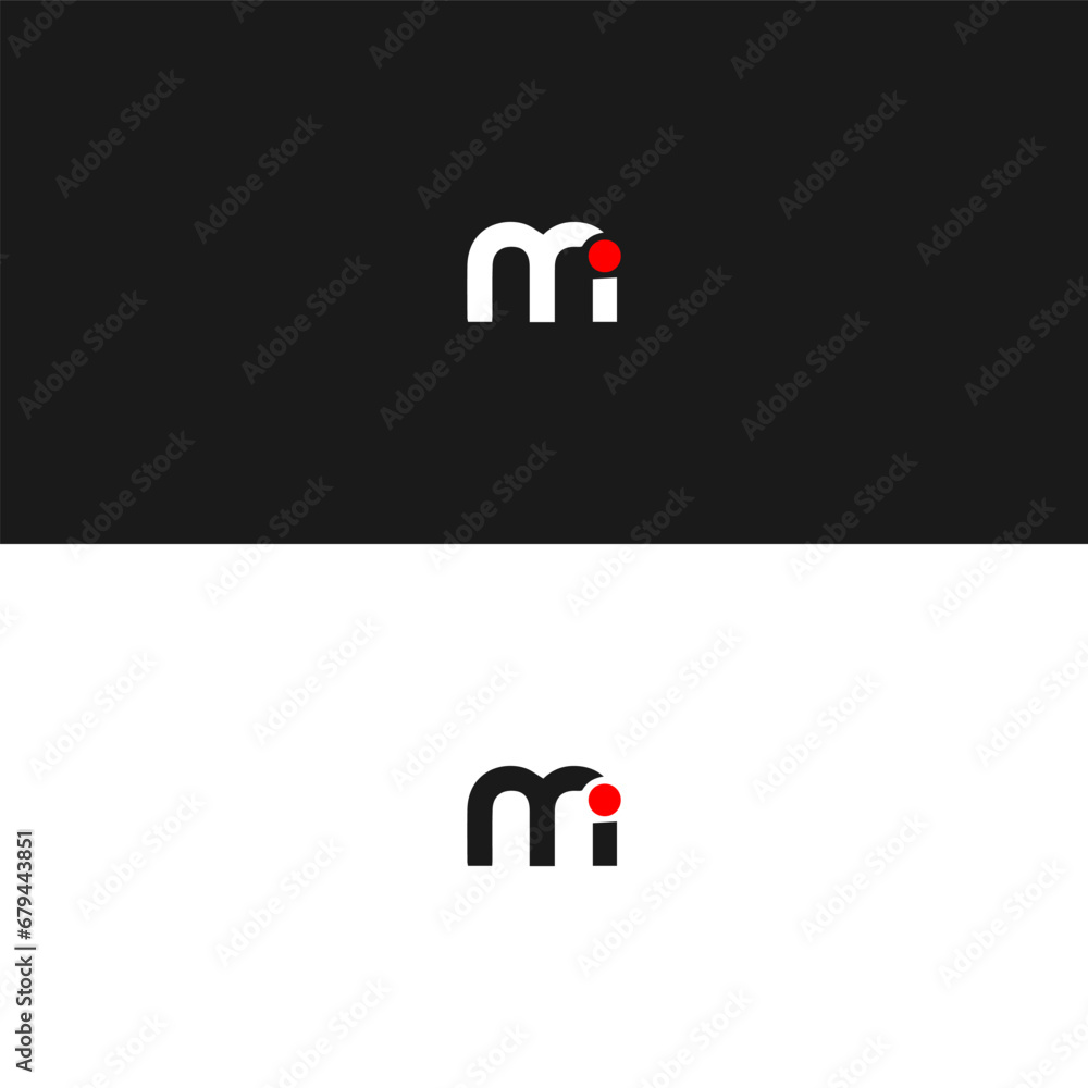 Vetor De MI Logo M I Design White MI Letter MI M I Letter Logo vetor-de-mi-logo-m-i-design-white-mi-letter-mi-m-i-letter-logo