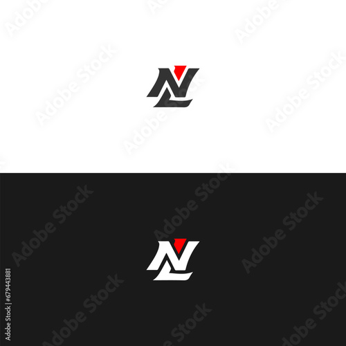 NL logo. N L design. White NL letter. NL, N L letter logo design. Initial letter NL linked circle uppercase monogram logo. N L letter logo vector design. 