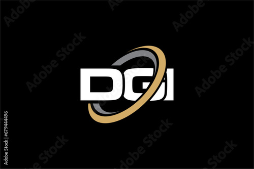 DGI creative letter logo design vector icon illustration	
 photo