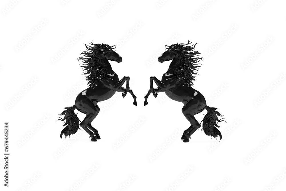 Fototapeta premium horse Ferrari silhouette