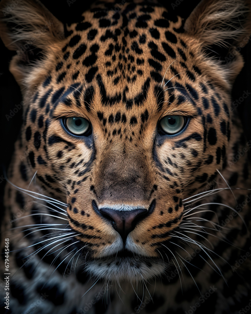 Intimate Portrait of a Majestic Leopard in the Rain Intimate Portrait of a Majestic Leopard in the Rain