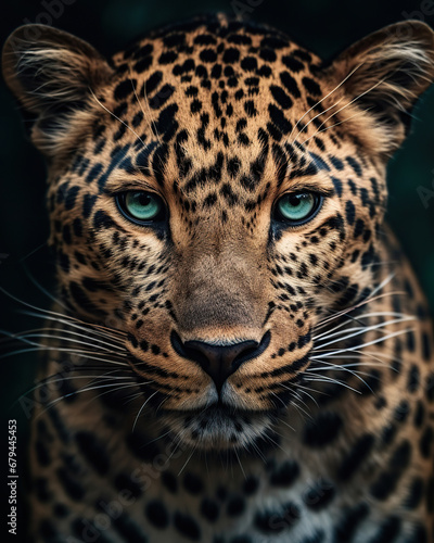 Intimate Portrait of a Majestic Leopard in the Rain © Moon