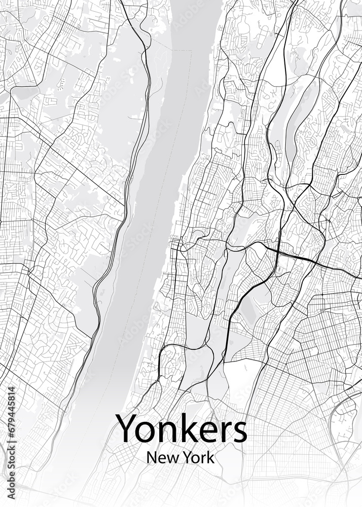 Yonkers New York map