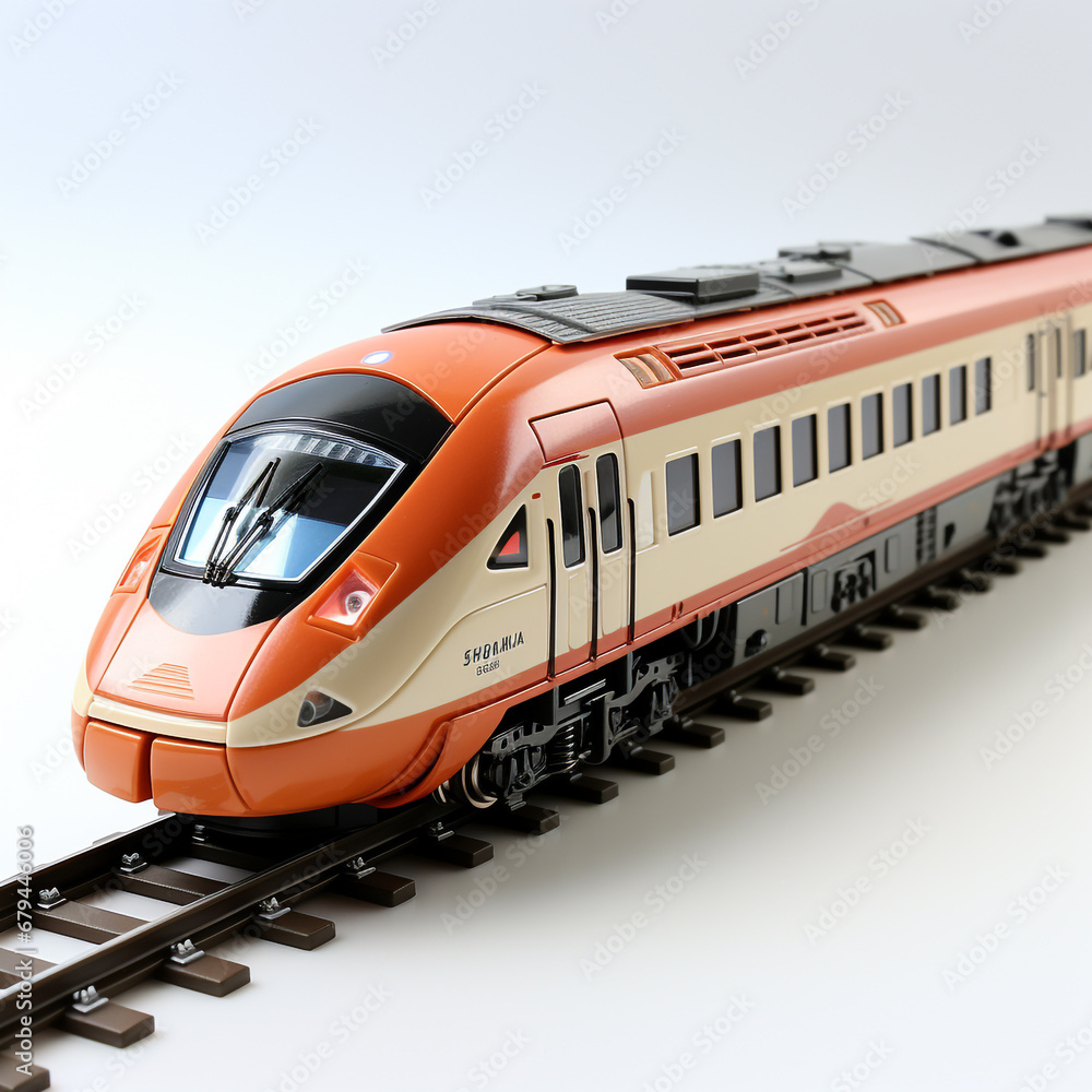 Fototapeta premium 3D miniature model of a train
