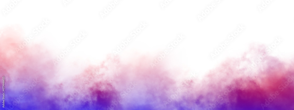 Gradient Color Vector isolated smoke PNG. Steam explosion special effect. Effective texture of steam, smoke, fog, clouds, Background of smoke vape