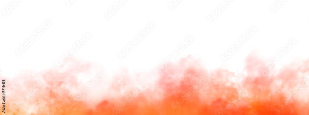 Fototapeta premium Gradient Color Vector isolated smoke PNG. Steam explosion special effect. Effective texture of steam, smoke, fog, clouds, Background of smoke vape