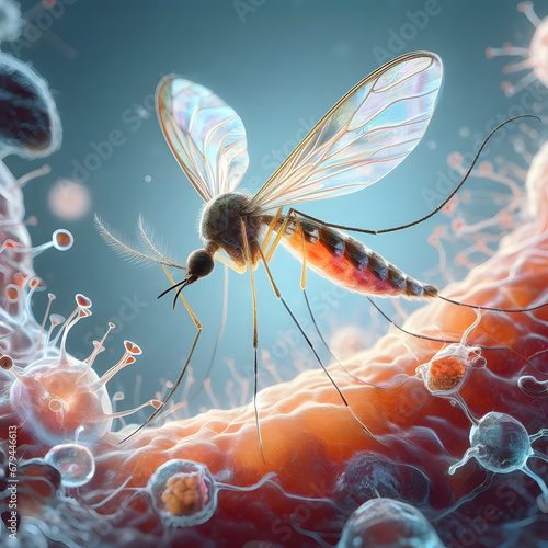 aedes aegypti mosquito wolbachia virus illustration photo