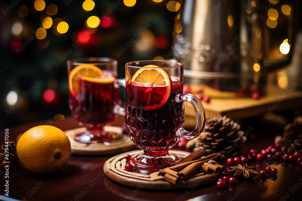Festive Mulled Wine Glass Festive Mulled Wine Glass