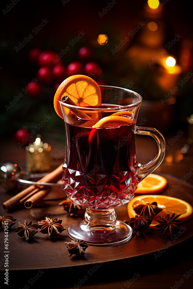 Festive Mulled Wine Glass Festive Mulled Wine Glass