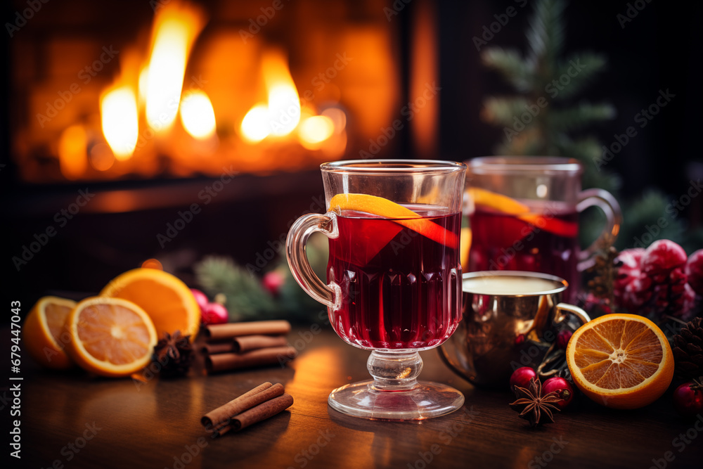 Festive Mulled Wine Glass Festive Mulled Wine Glass