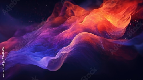 Cosmic Liquid Abstract Background with space nebula effect