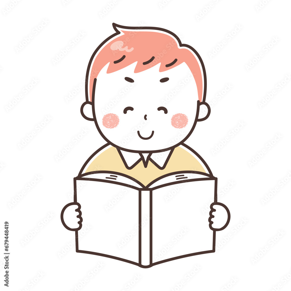本を読む男性 本を読む男性