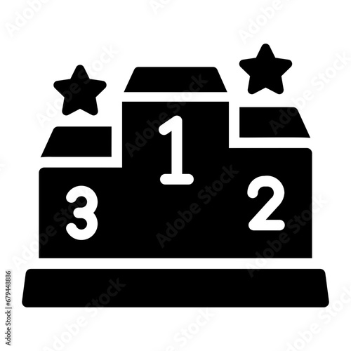 podium Solid icon
