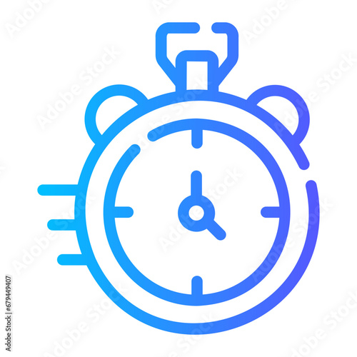 Free Download stopwatch Line Gradient Icon - GFXLoad
