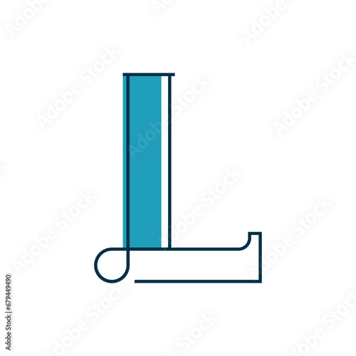 Monogram L design vector logo. Monogram initial letter mark L logo design. Monogram design vector logo. Monogram initial letter mark L logo design. Simple L monogram