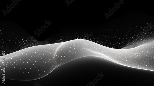 Abstract wavy background. Abstract connection dots and lines. Technology background