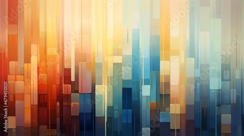 Abstract colorful background with shapes.
