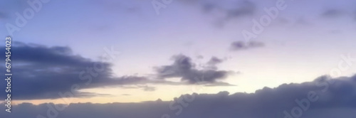 Blur background of natural scenery with sky decorated with clouds and sunlight
